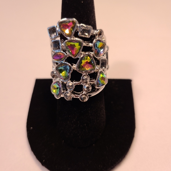 Papparazi Oil Spill -Glitter Flirt Multi Ring - Picture 7 of 8